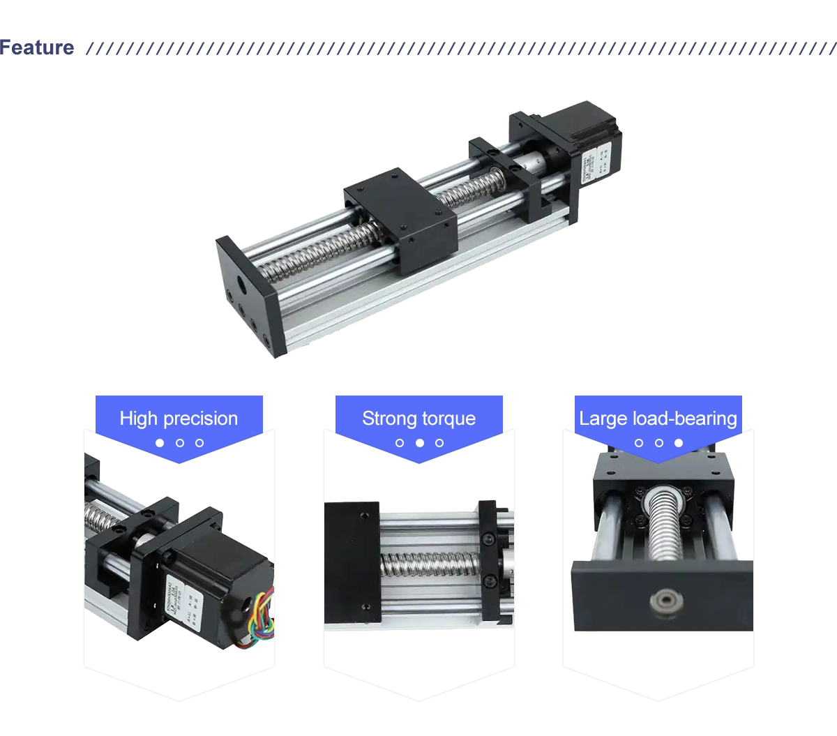 100mm CNC Ball Screw Slide Linear Guide Motion Module For Engraving machine