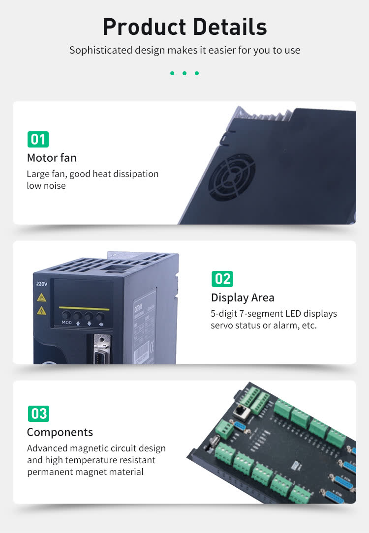 100W 40mm DS2 Servo Motor And Servo