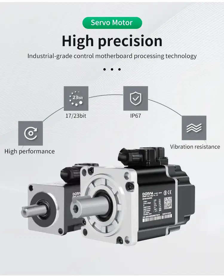 200W 60mm Servo Motor And Servo Driver