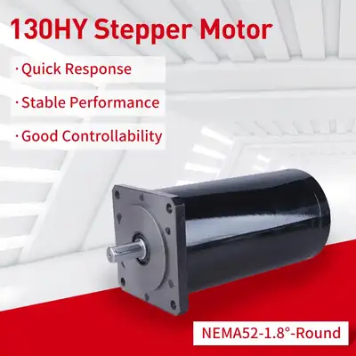 NEMA 52 130HY 1.8° Round Shape Hybrid Stepper Motor