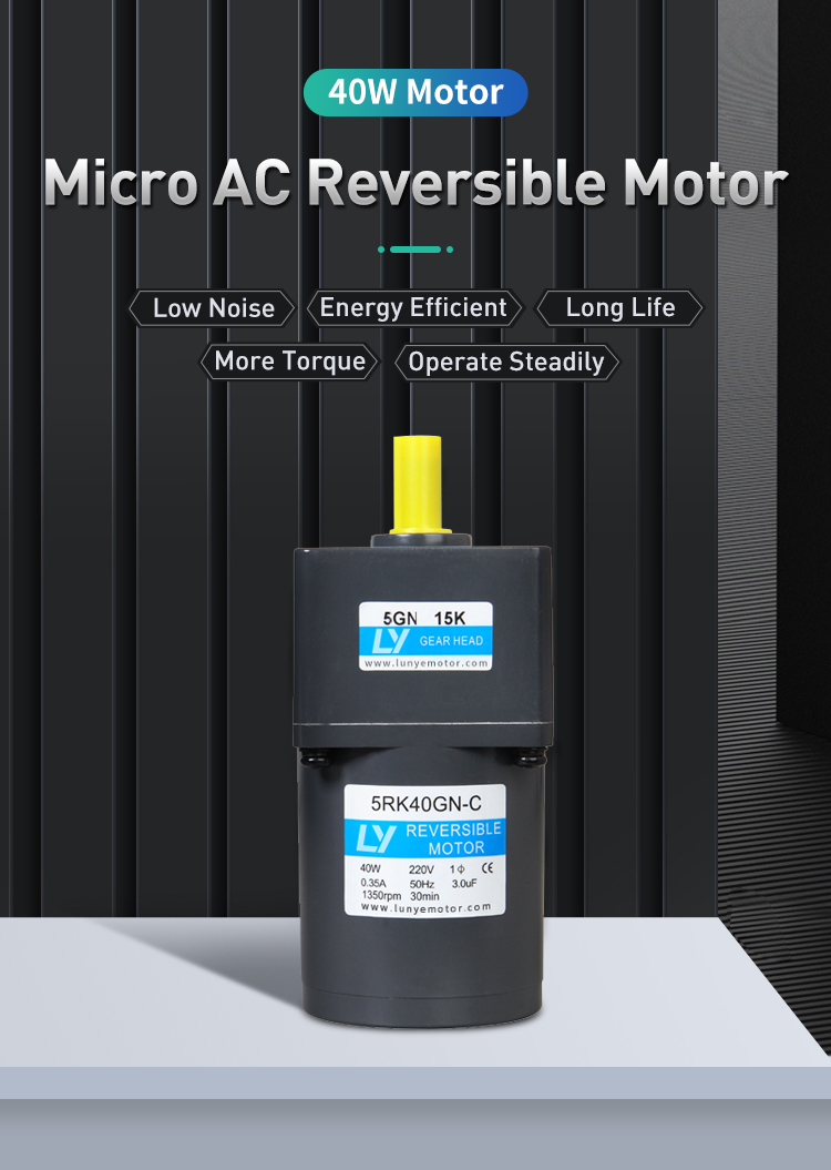 40W 1phase AC Geared Motor