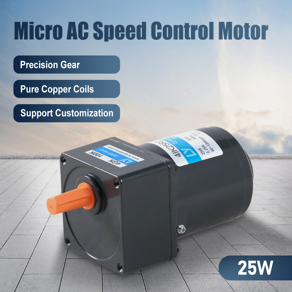 25W 80mm Flange Electric AC Gear Motor