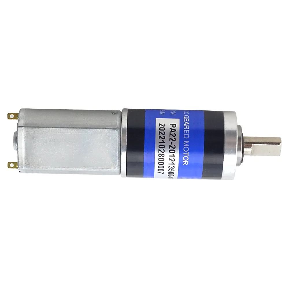 1.6W 12V 34.5RPM 0.264Nm Brushed DC Gear Motor With Planetary Gearbox