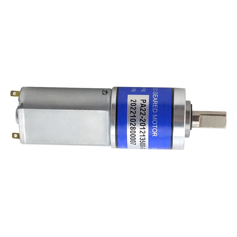 1.6W 12V 552RPM 0.023Nm Brushed DC Gear Motor With Planetary Gearbox