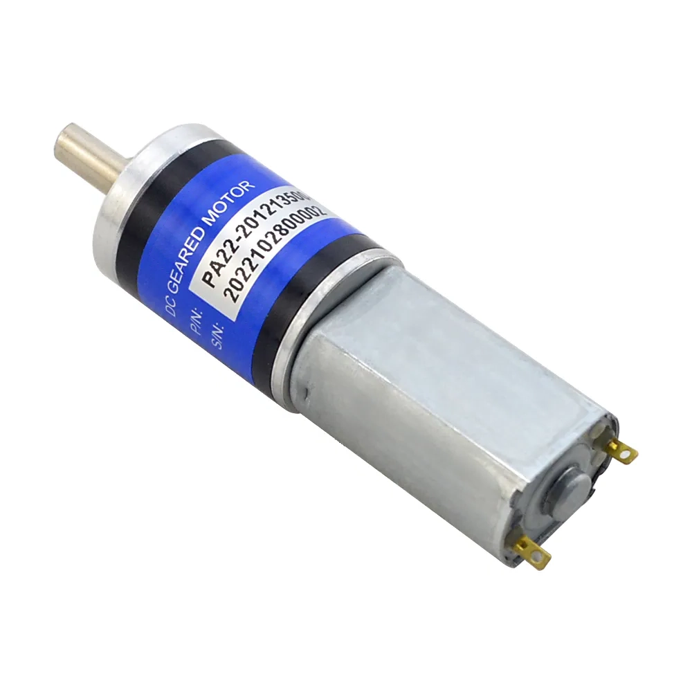 1.6W 12V 98RPM 0.107Nm Brushed DC Gear Motor With Planetary Gearbox