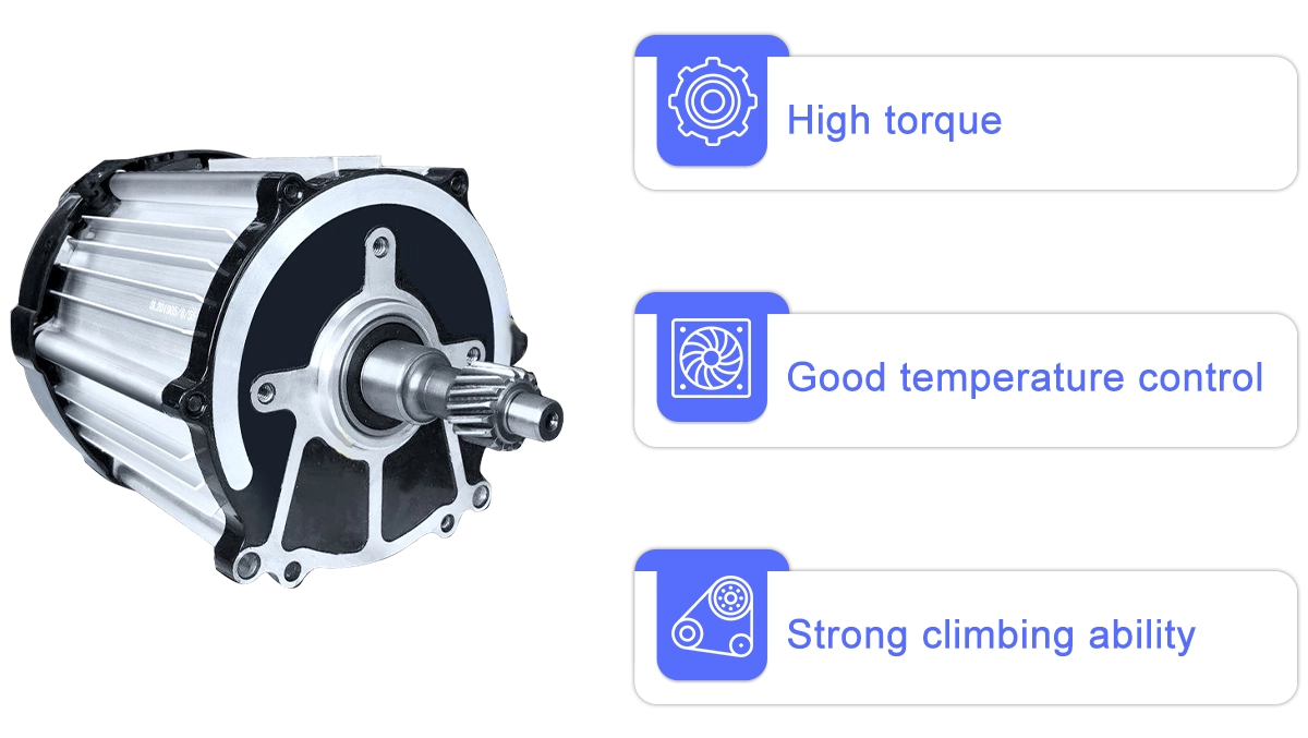 500-5000W 72V 12Inch 120km per Hour Hub Motor with Bluetooth Controller