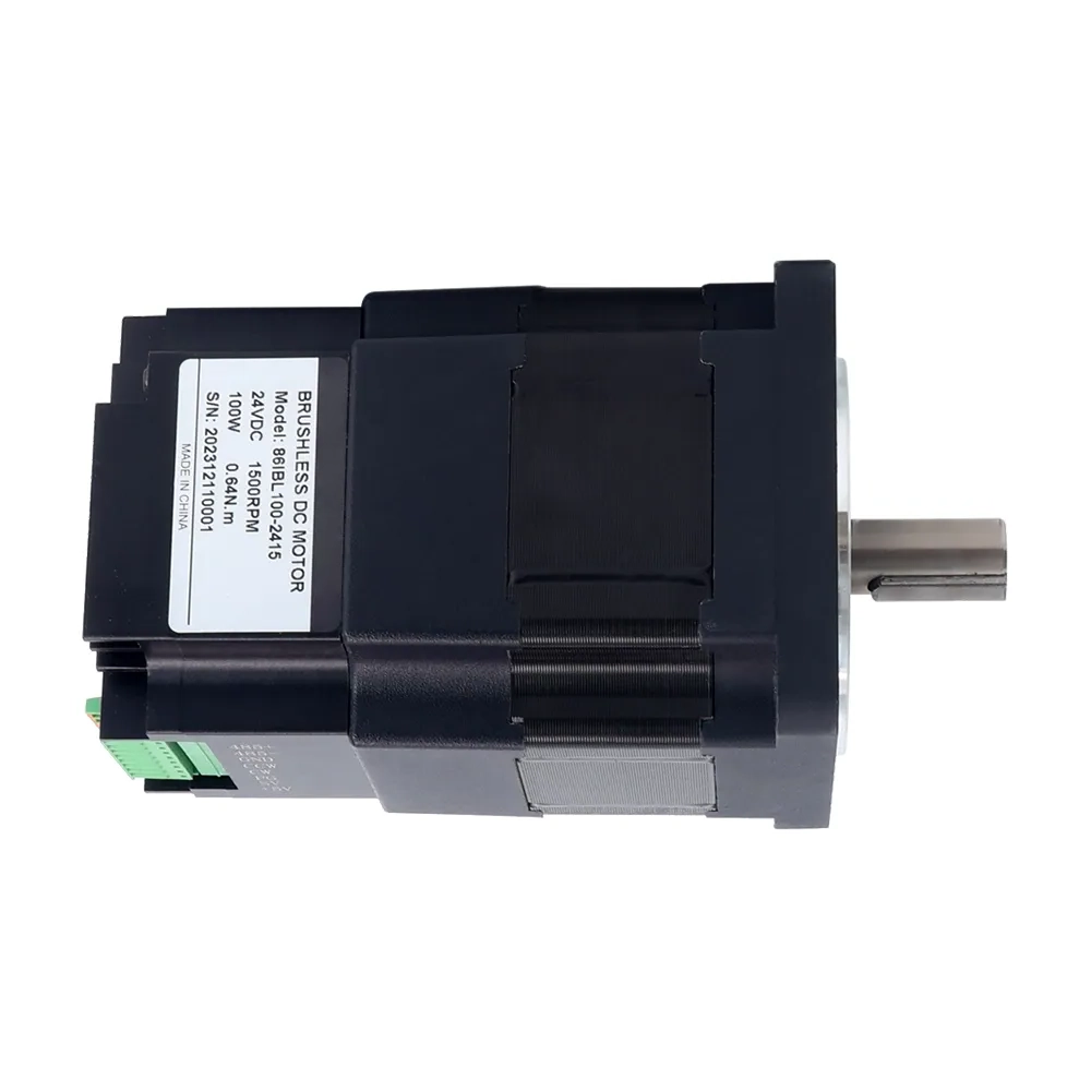 100W 24V 1500RPM 0.64Nm Nema 34 Integrated Brushless DC Motor