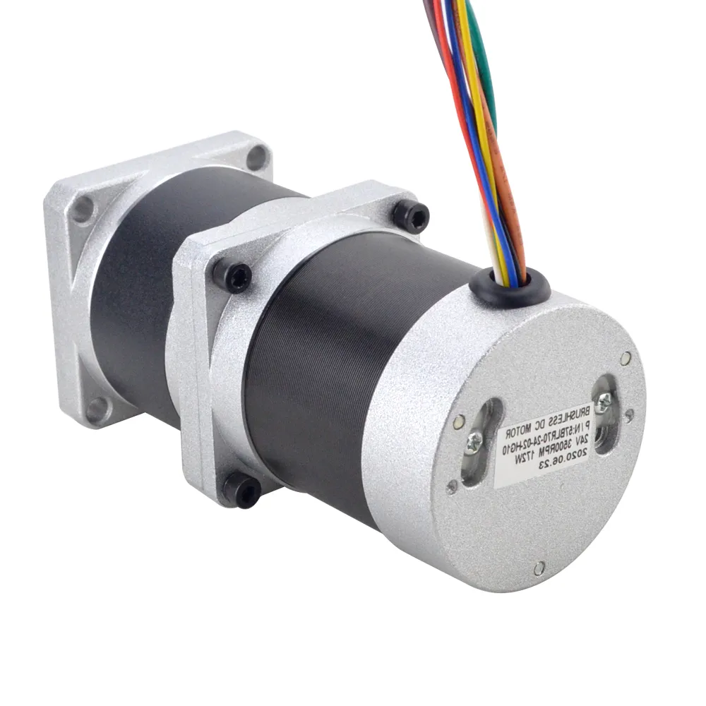 172W 24V 350RPM 4.00Nm Geared Brushless DC Motor