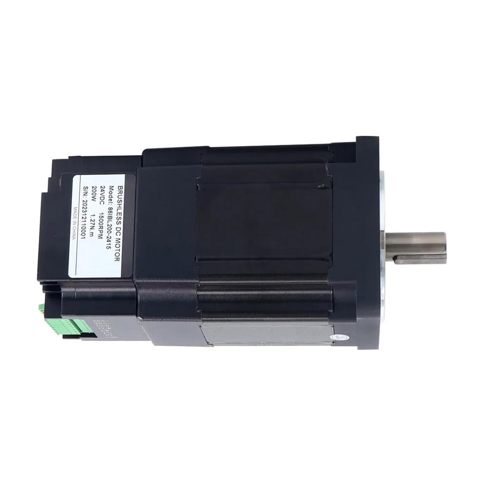 200W 24V 1500RPM 1.27Nm Nema 34 Integrated Brushless DC Motor