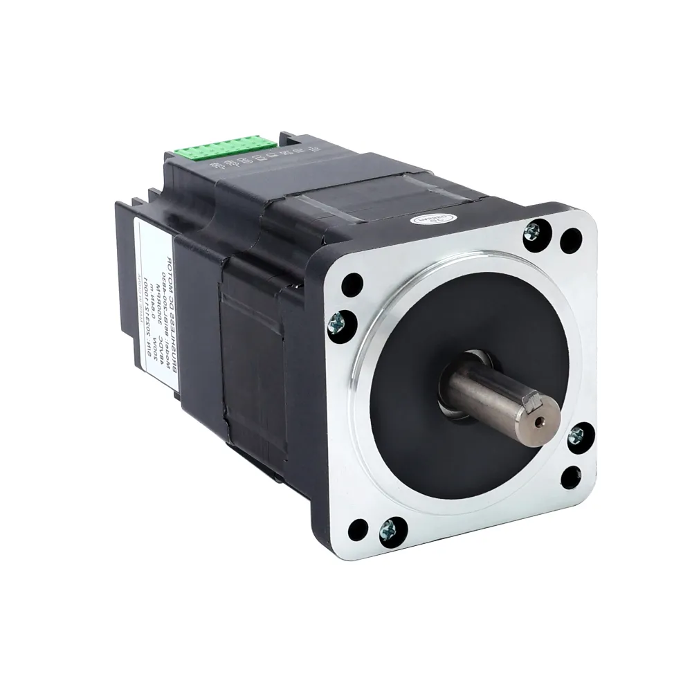 200W 48V 3000RPM 0.64Nm Nema 34 Integrated Brushless DC Motor