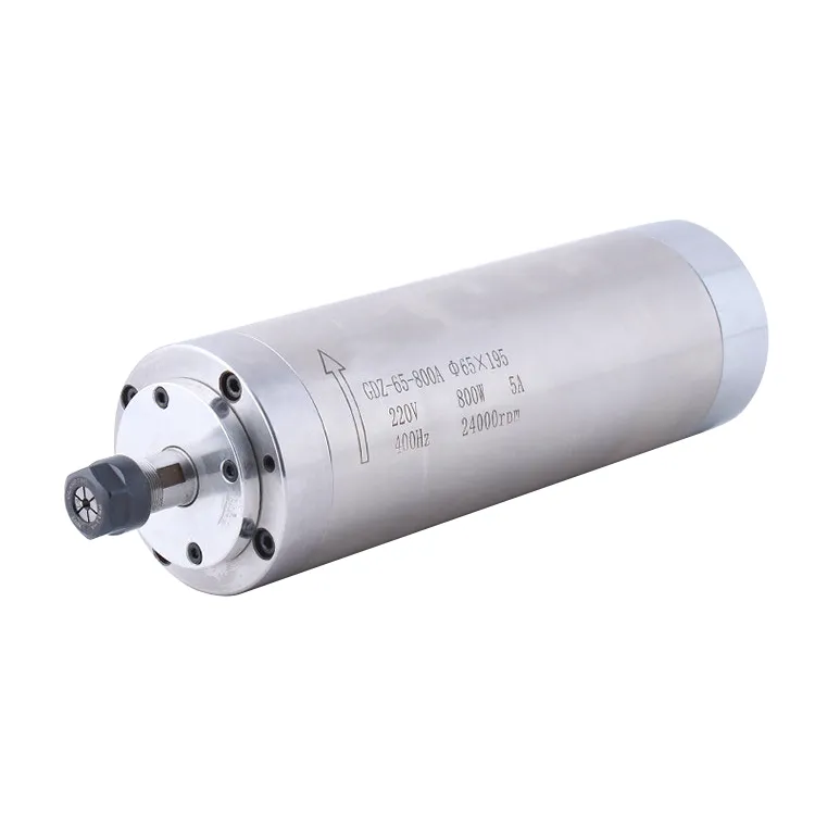 220V AC 800W 24000rpm Water Cooled CNC Spindle Motor