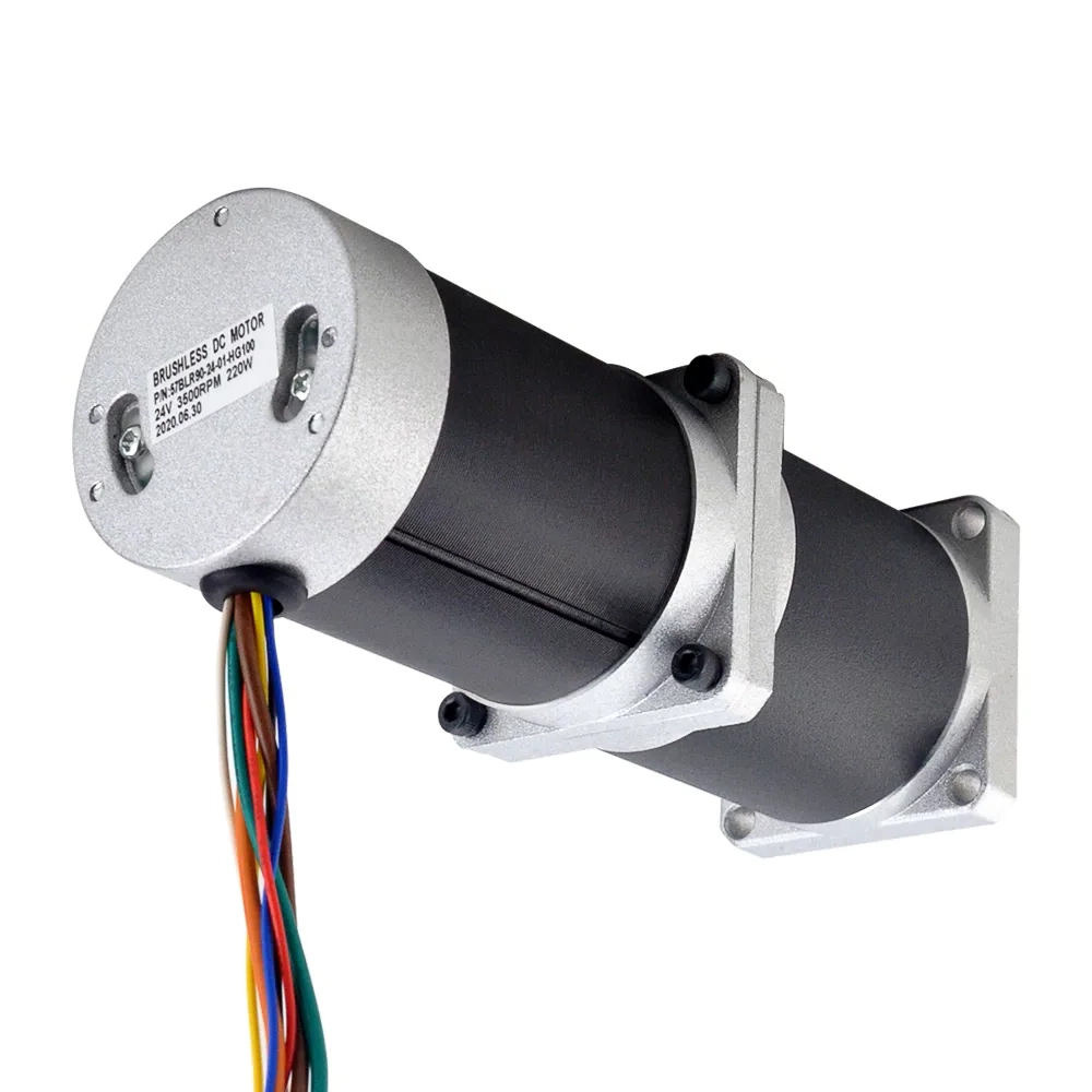 220W 24V 35RPM 25.00Nm Geared Brushless DC Motor