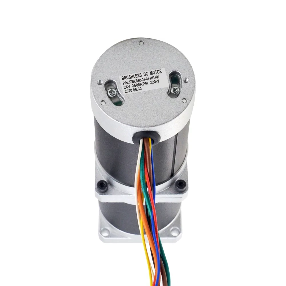 220W 24V 35RPM 25.00Nm Geared Brushless DC Motor