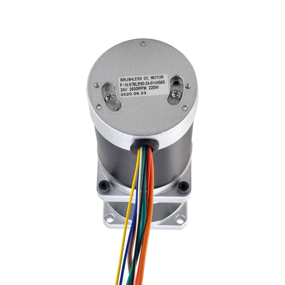 220W 24V 70RPM 20.00Nm Geared Brushless DC Motor