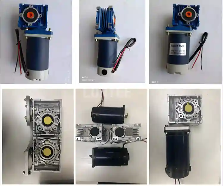 300-1500W 24-48V PMDC Worm Gear Motor