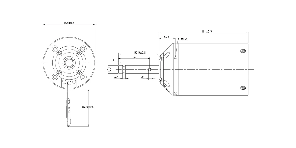 3000W 160KV 8-12S Waterproof Sensorless Brushless DC Motor