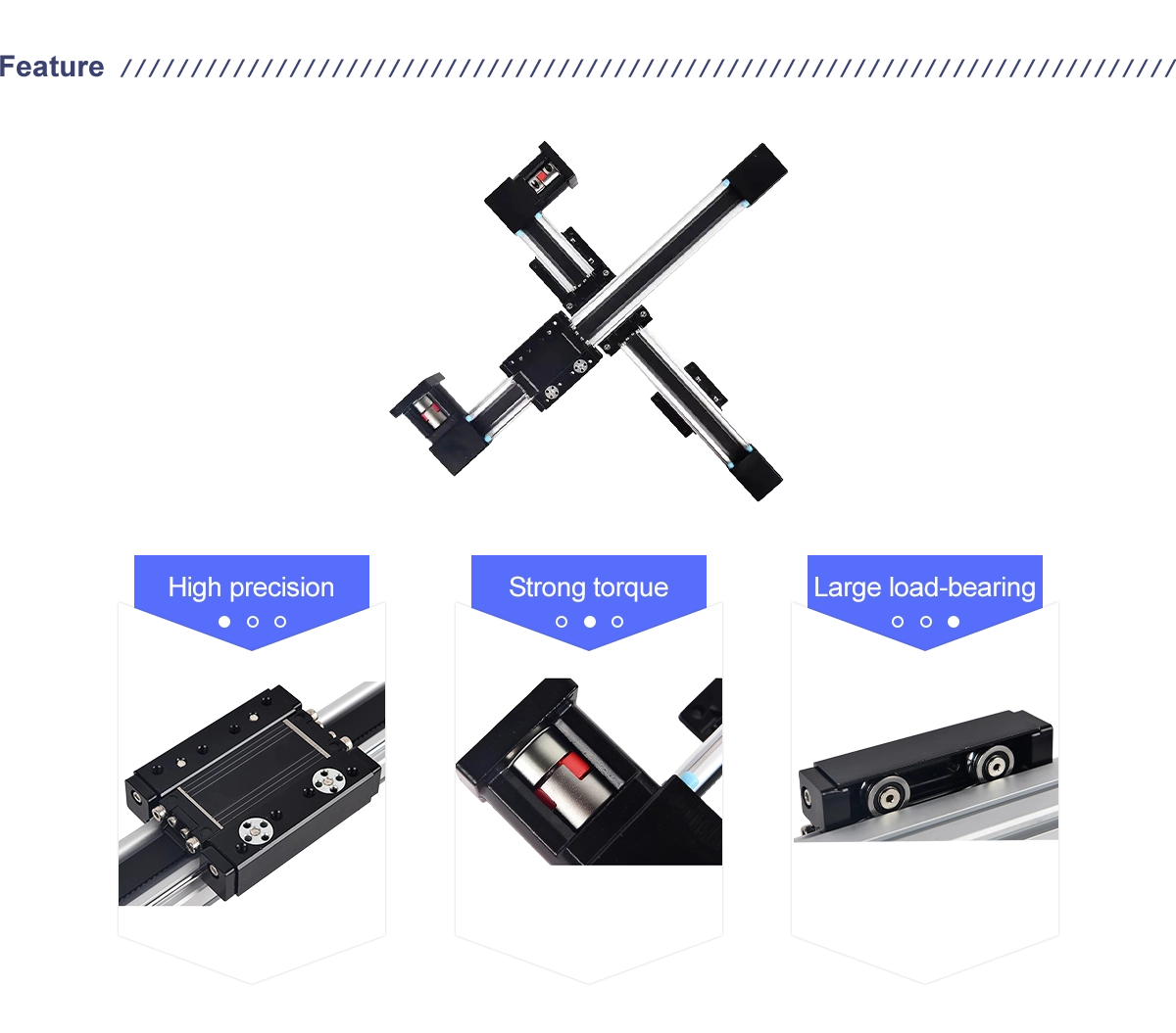 40mm Belt Drive Linear Guide Slide Table CNC Nema23 3d Printer Parts