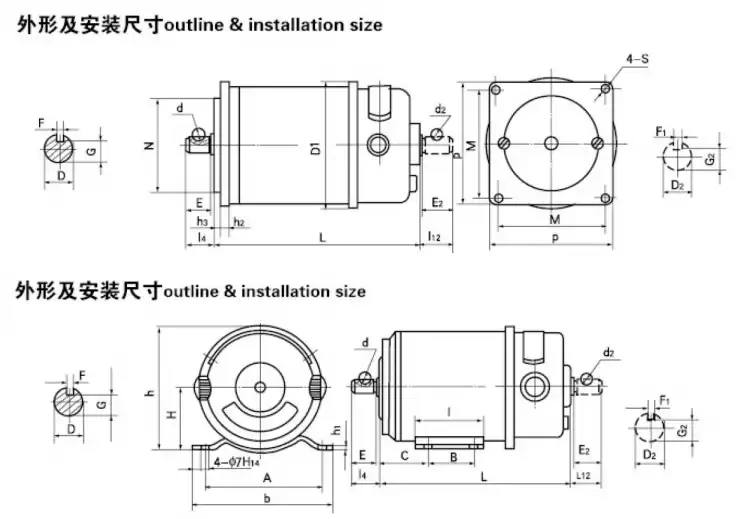 50-230W 110-220V micro PMDC motor for lawn mower