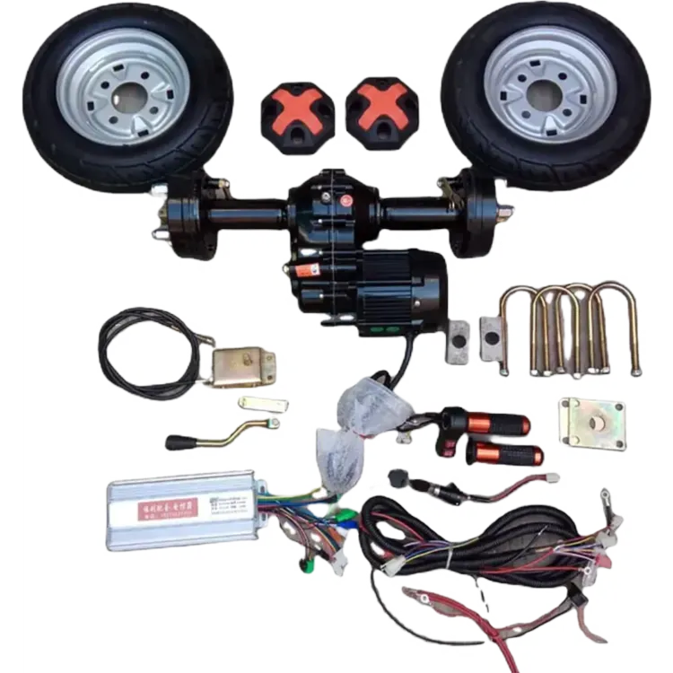 500W-1200W Electric Tricycle Rear Differential Axle DC Motor Kit