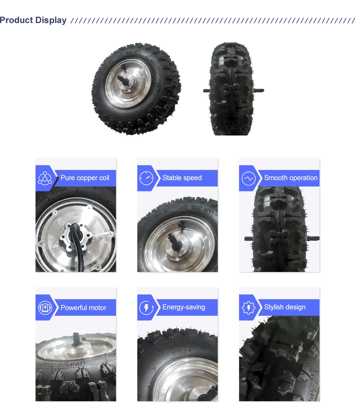 800W 48V 12-16Inch 220RPM 100N.m Brushless Geared Hub Motor