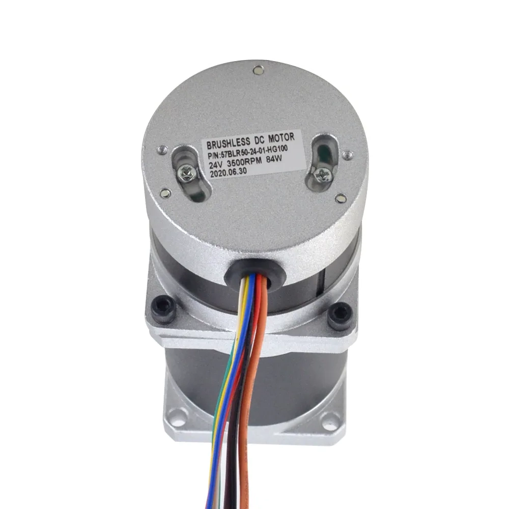 84W 24V 35RPM 14.95Nm Geared Brushless DC Motor