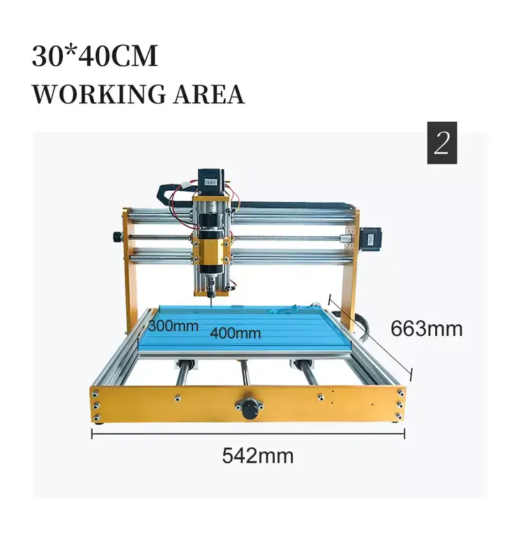 CNC 3040 Router 500W Spindle Engraver with 40W Laser