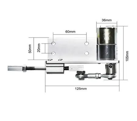 5W Small Stroke DC Motor with Linea  Actuator KIt