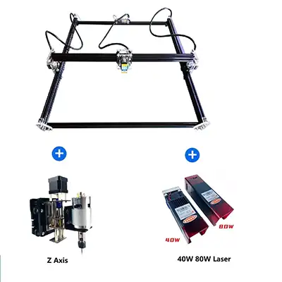 80W 65cm*65cm Work Area Wood Laser Cutting Machine