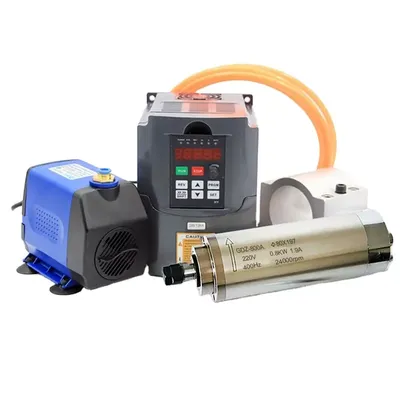 220V 800W 24000RPM Water Cooled Spindle Motor Kit