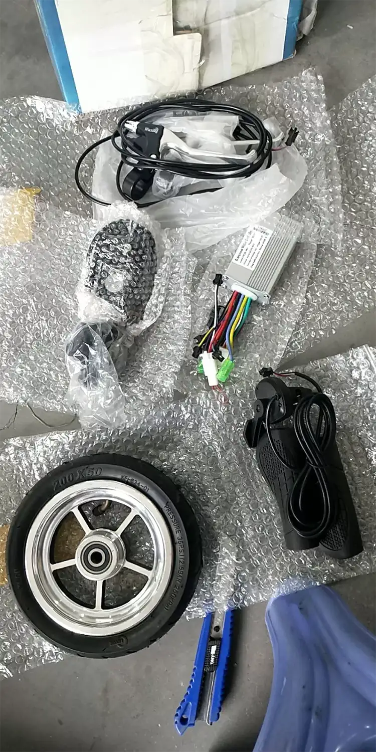 11Inch 48V 1000/1500W 60km/h High Speed Gearless Motor Kit