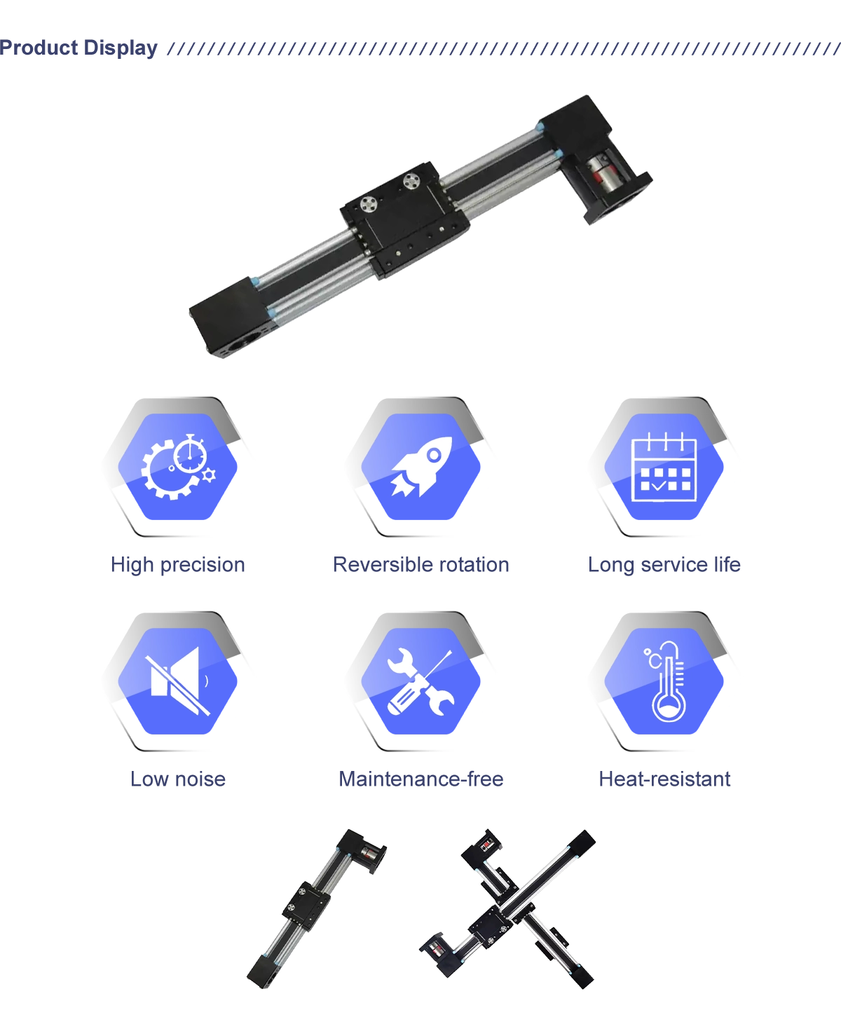 Belt Drive 40mm Linear Guide Slide CNC Table