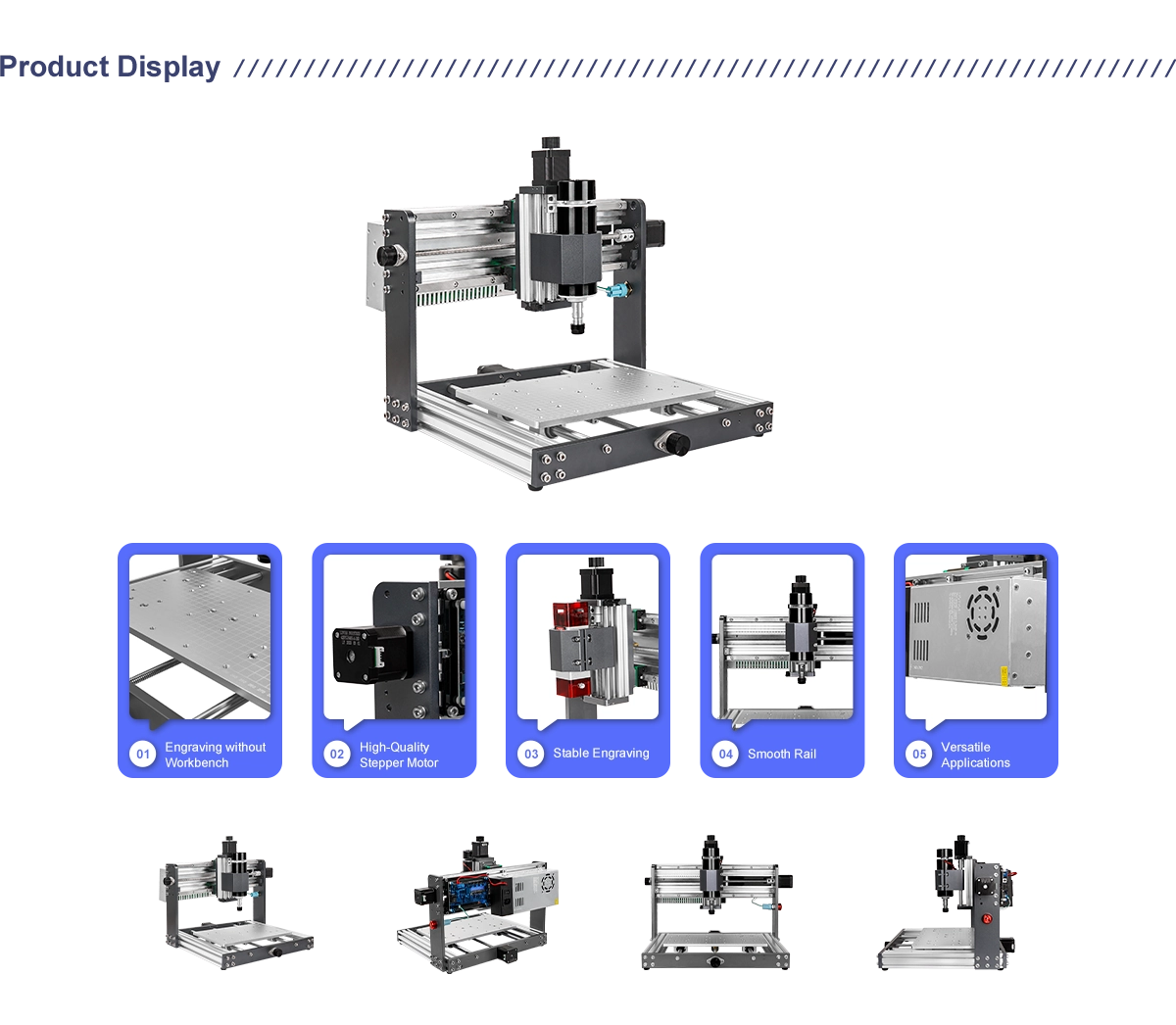 CNC 3018 plus 3.0 Desktop Router Machine with 500W Spindle