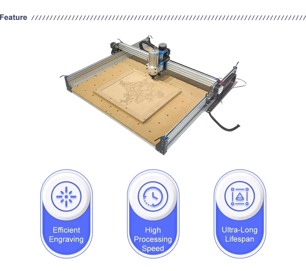 CNC 8080 Pro 3 Axis Router Engraver Milling Machine with 800W Spindle