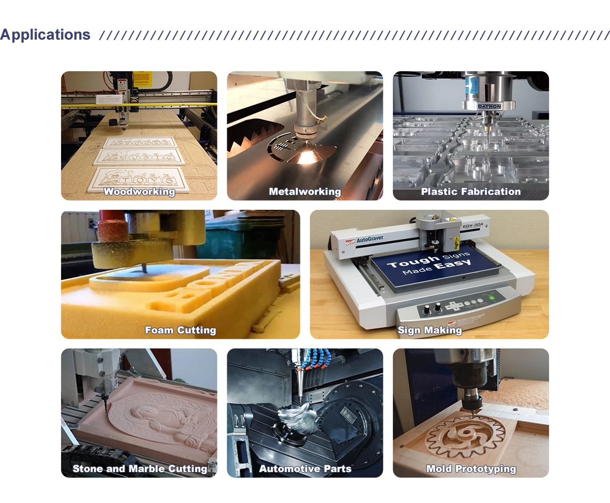 Desktop 1*1M CNC Laser Engraving Machine With 40-80w laser